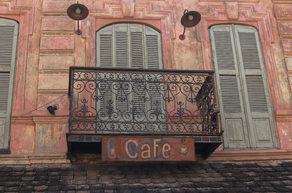 Wood facade brick art