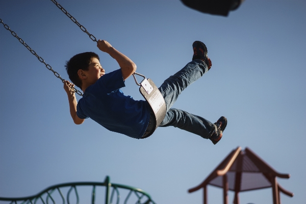 Boy kid adventure jumping Photo