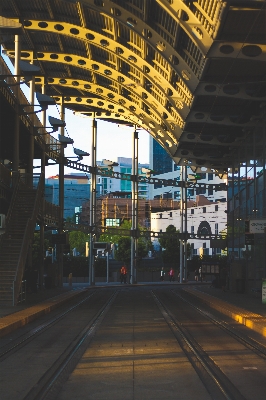 Road night city train Photo