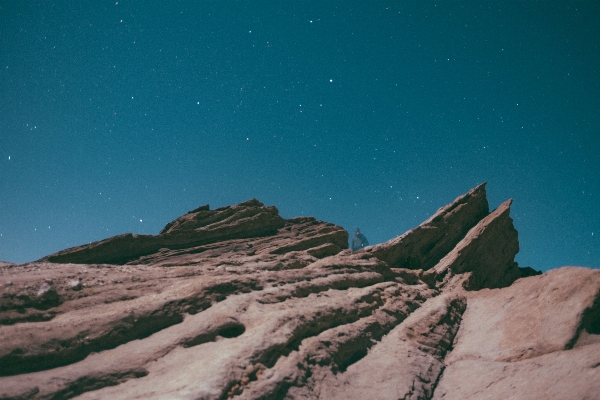 Rock mountain snow sky Photo