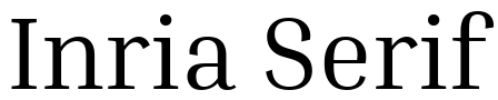 Inria serif Yazı tipi