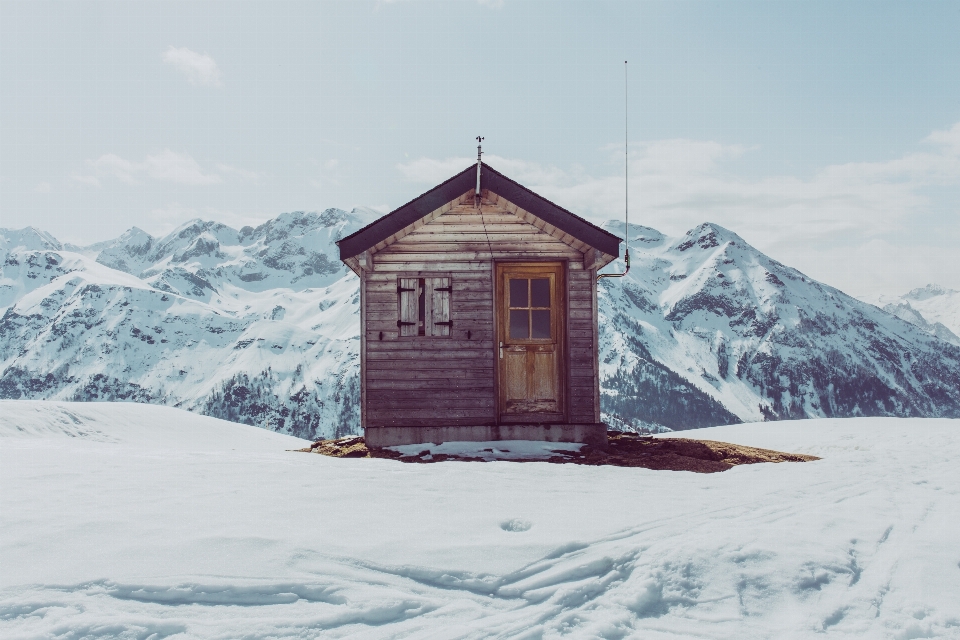 Montagne neige hiver structure