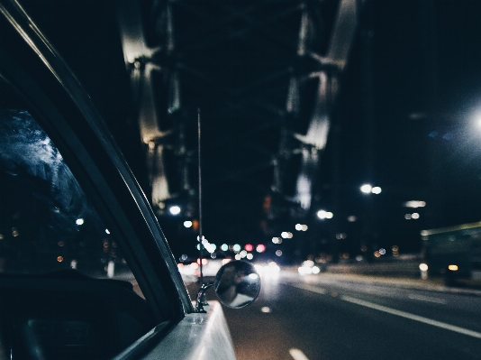 Photo Lumière route pont voiture