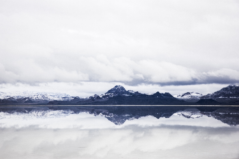 Landscape sea horizon mountain