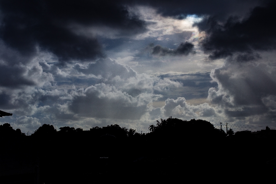 Horizon cloud sky sunset