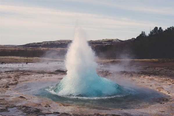 Water rock spring iceland Photo