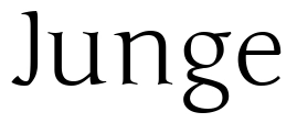 Junge Font