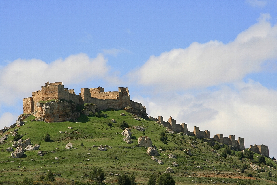 Landscape sky hill town