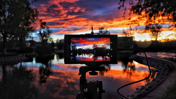 Bildschirm wolke sonnenaufgang sonnenuntergang Foto