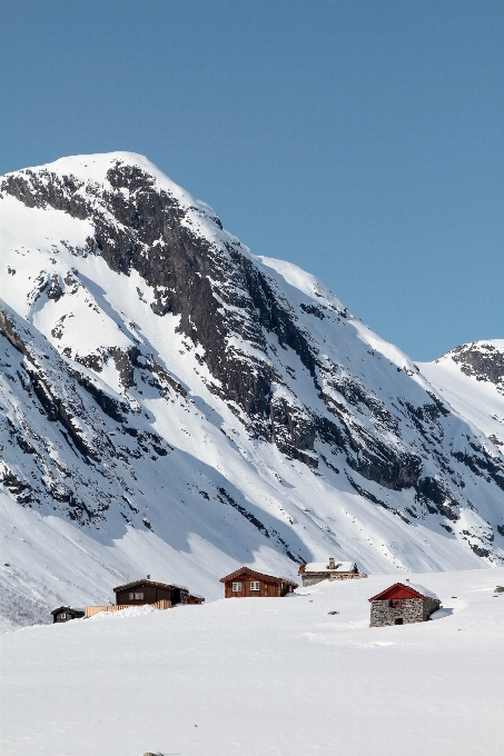 Rock montagne neige hiver