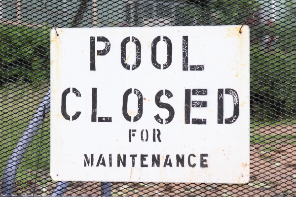 Number advertising pool sign Photo