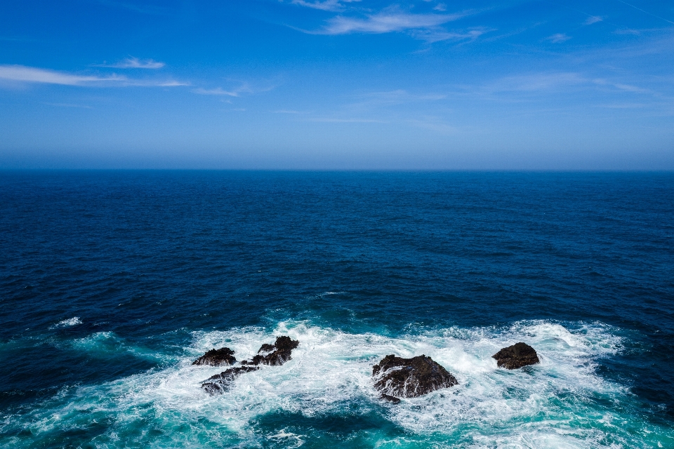 Meer küste wasser rock