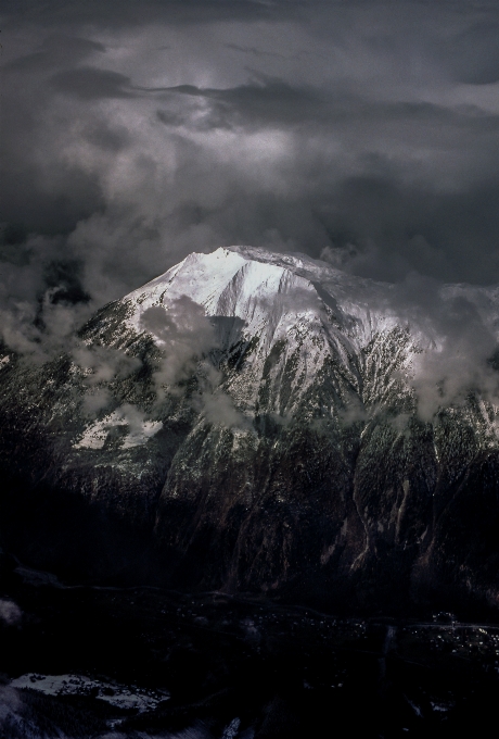 Naturaleza montaña nieve nube