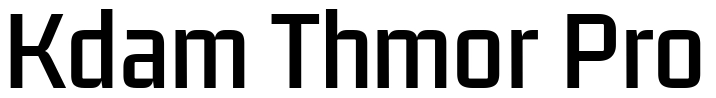 Kdam Thmor Pro Font