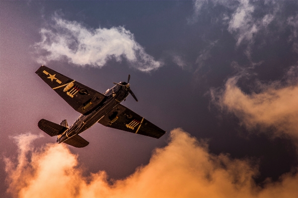 Wing cloud sky airplane Photo