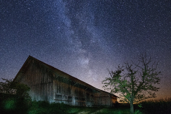 Zdjęcie Krajobraz niebo noc gwiazda