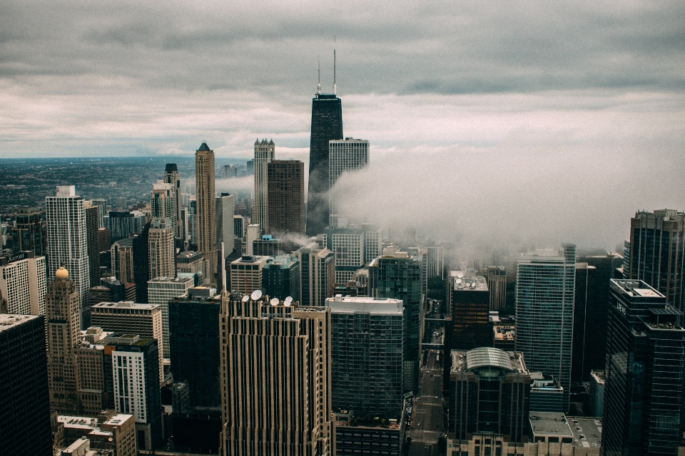 Horizont wolke gebäude stadt