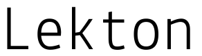 Lekton Font