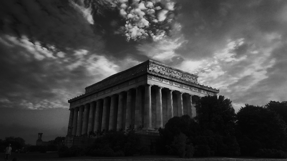 Cloud black and white architecture sky