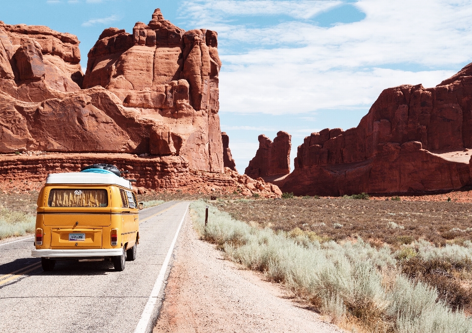 Landscape rock road desert