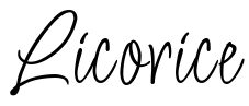 Licorice Font