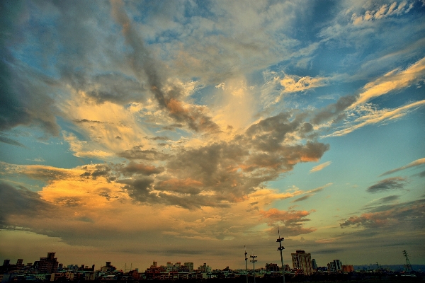 Horizon cloud sky sun Photo