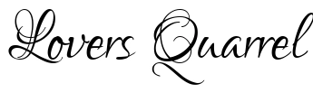 Lovers Quarrel Font