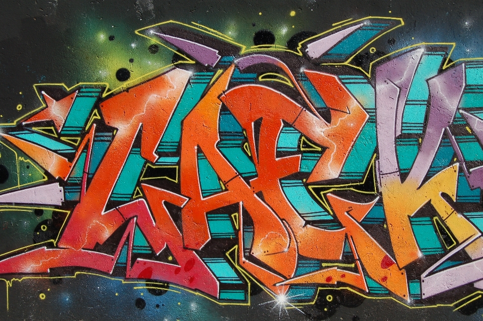 Wand malen graffiti kunstwerk