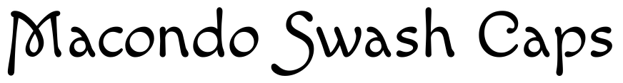 Macondo Swash Caps Font