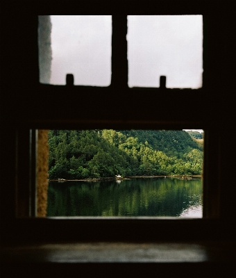 Water window river reflection Photo