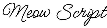 Meow Script Font