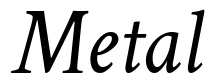 Metal Font