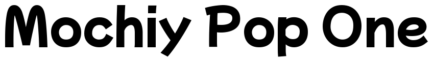 Mochiy Pop One Font