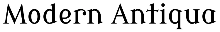 Modern Antiqua 字体