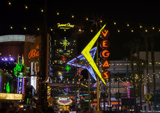 Light night cityscape downtown Photo