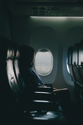 Foto Pessoa luz mulher avião