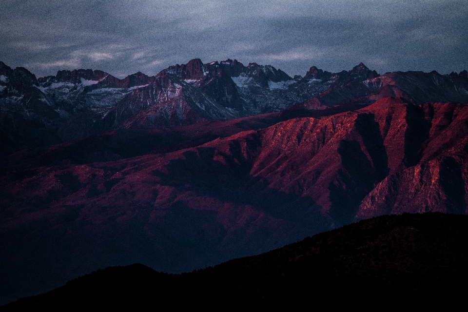 Wilderness mountain cloud sunrise