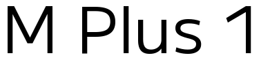 M Plus 1 Font