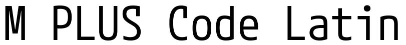 M PLUS Code Latin Font