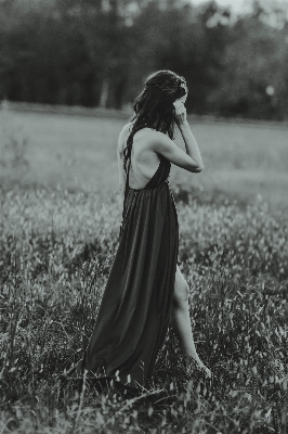 Foto Persona bianco e nero
 donna fotografia