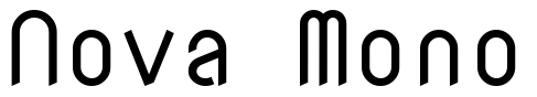 Nova Mono Font