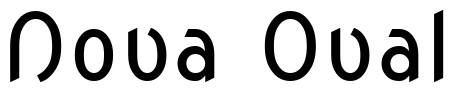 Nova Oval Font