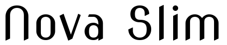 Nova Slim Font