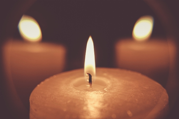 Light flame darkness candle Photo