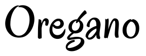 Oregano Font