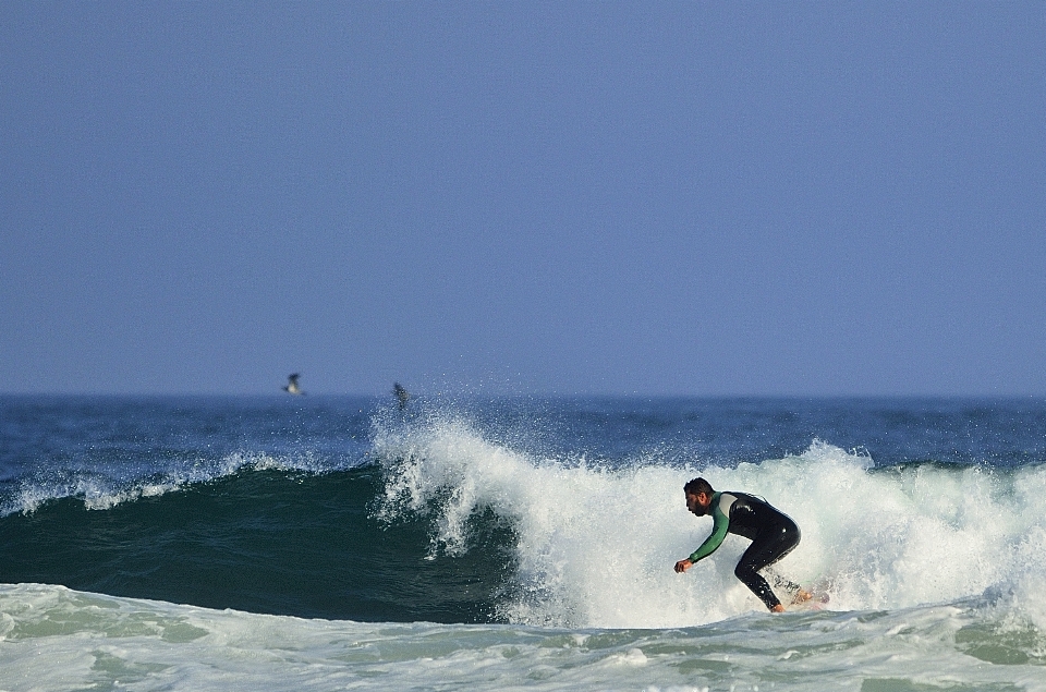 Meer welle surfen surfbrett