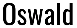 Oswald Font