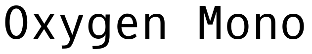 Oxygen Mono Font