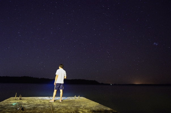 Horizon light sky night Photo