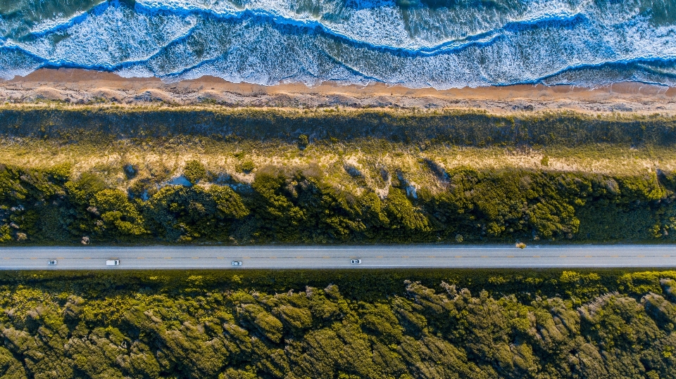 Beach landscape sea coast